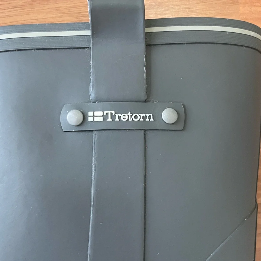 Tretorn Dark Gray Rubber Rain Boots